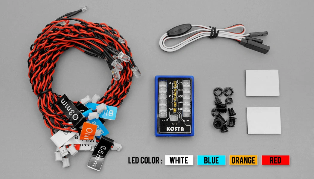 RC Car Headlights: Flashy LEDs for 1/10 & 1/18 Scale Action 4.8-6V Upgrade Your Ride Now